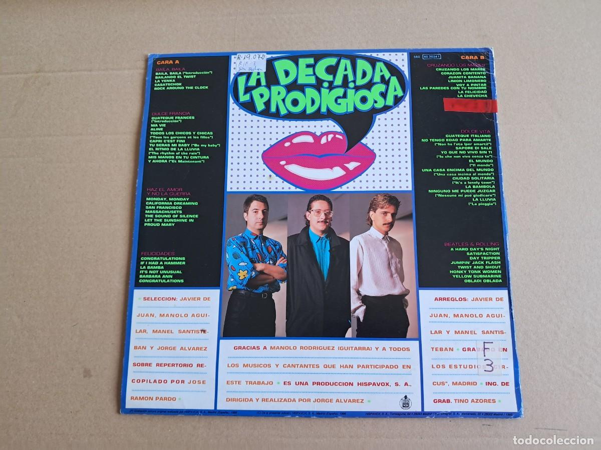 Discos de vinilo: LA DECADA PRODIGIOSA - LA DECADA PRODIGIOSA 2 LP 1986 - Foto 6