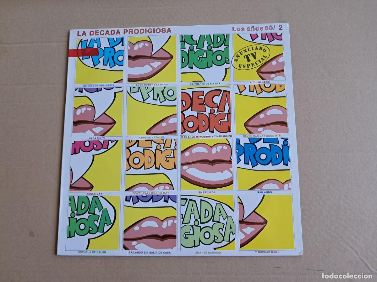 Discos de vinilo: LA DECADA PRODIGIOSA - LOS A&Ntilde;OS 80 / 2 POR LA DECADA PRODIGIOSA LP 1989