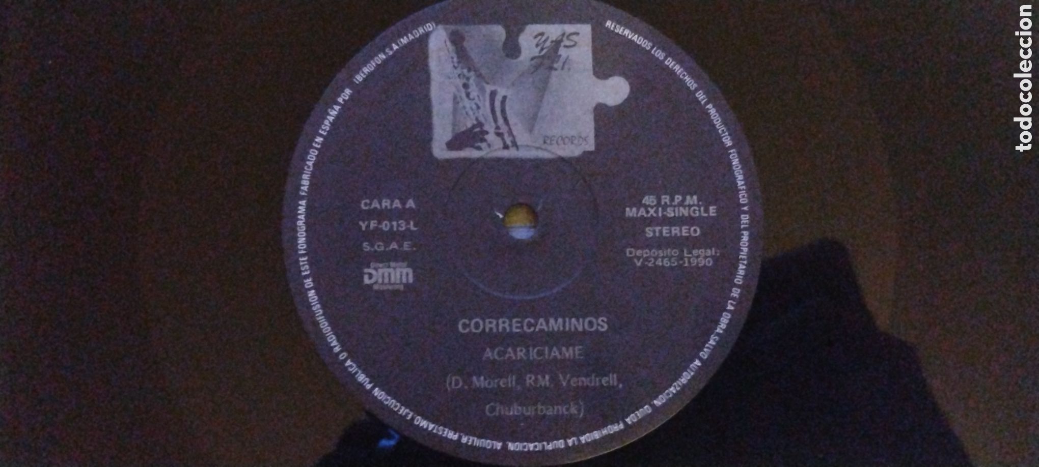 Discos de vinilo: CORRE CAMINOS-ACARICIAME-MAXI-YAS FLI./SPAIN-IB