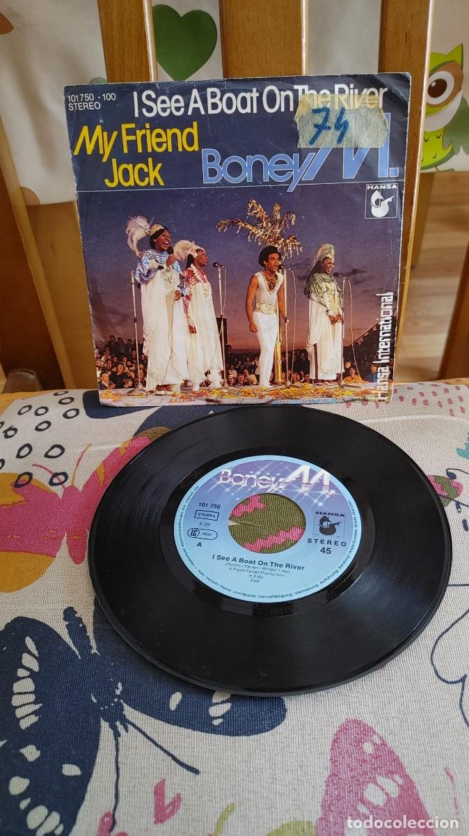 Discos de vinilo: BONEY M-SINGLE I SEE A BOAT ON THE RIVER