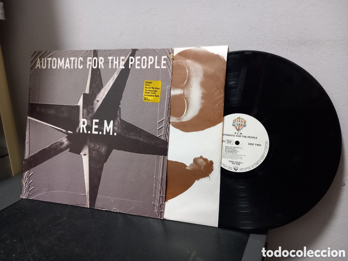 Discos de vinilo: ANTIGUO LP REM R.E.M. AUTOMATIC FOR THE PEOPLE ORIGINAL