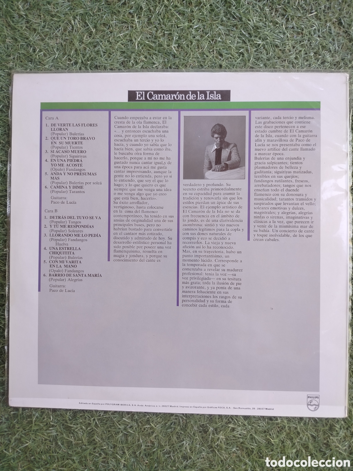 Discos de vinilo: El Camar&oacute;n de la Isla LP - Foto 2