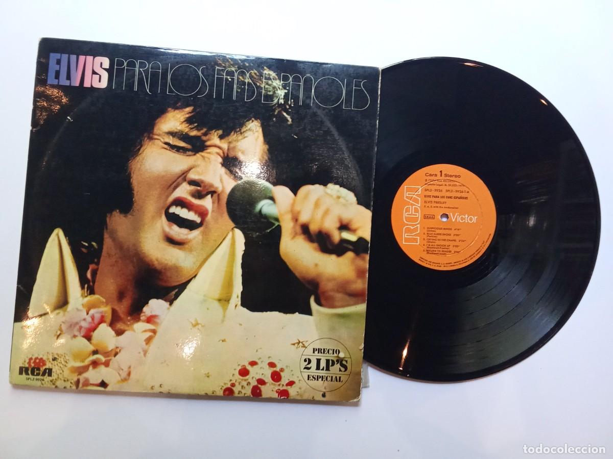 Discos de vinilo: Elvis Presley. Para los fans espa&ntilde;oles. Doble LP