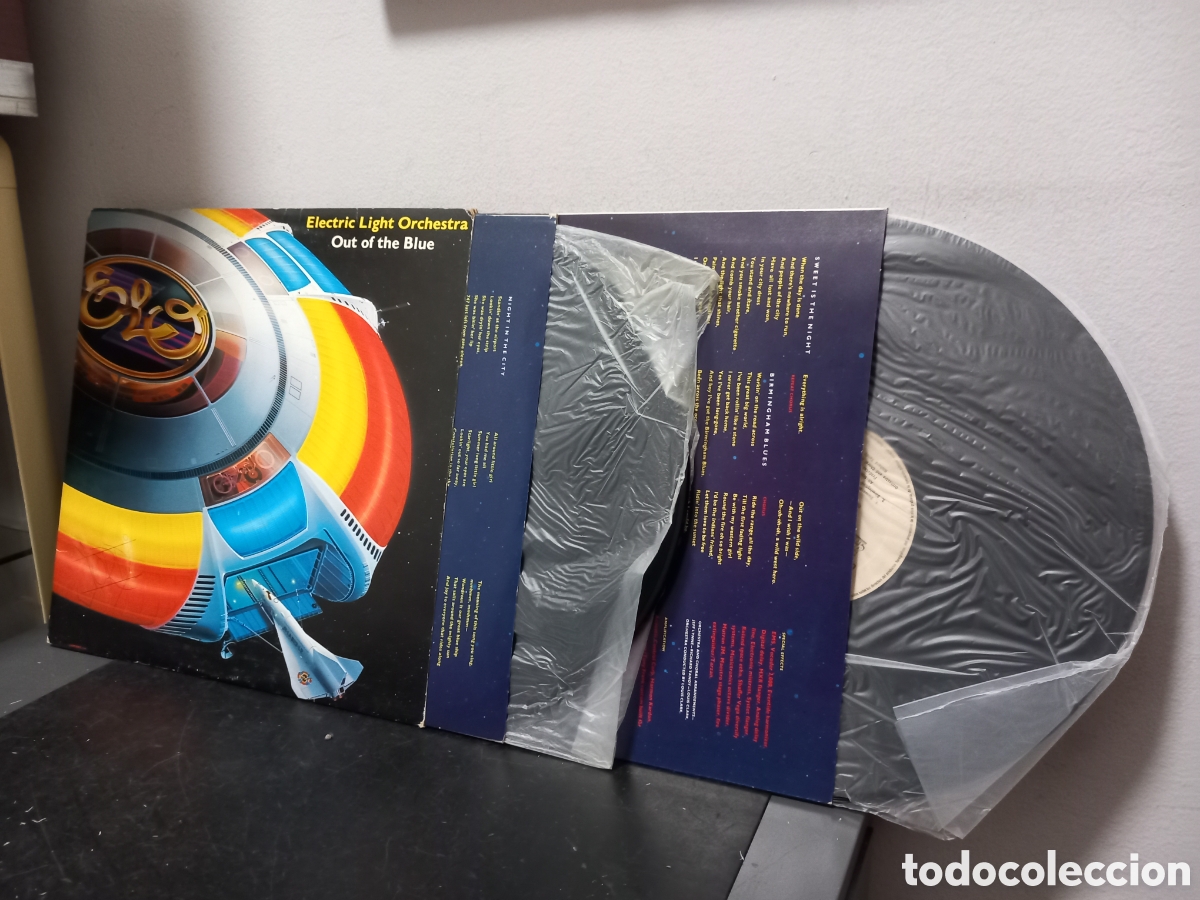 Discos de vinilo: ANTIGUO LP ELECTRIC LIGHT ORCHESTRA OUT OF THE BLUE ORIGINAL