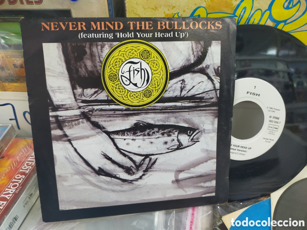 Discos de vinilo: Fish single never mind the bullocks Alemania 1992