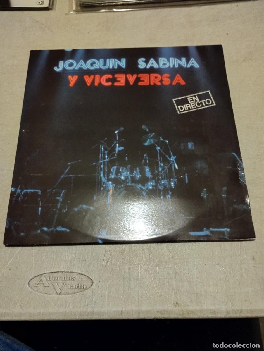 Discos de vinilo: JOAQUIN SABINA Y VICEVERSA DOBLE LP ESP.1986 ENCARTE LETRAS PORTADA ABIERTA