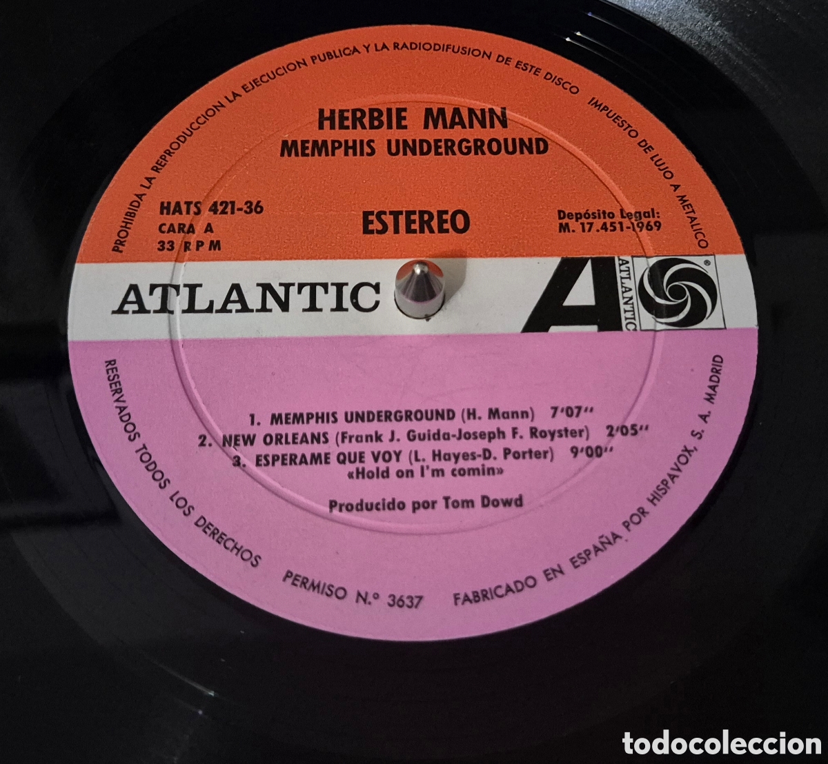 Discos de vinilo: Herbie Mann &ndash; Memphis Underground Lp Spain 1969 - Foto 6