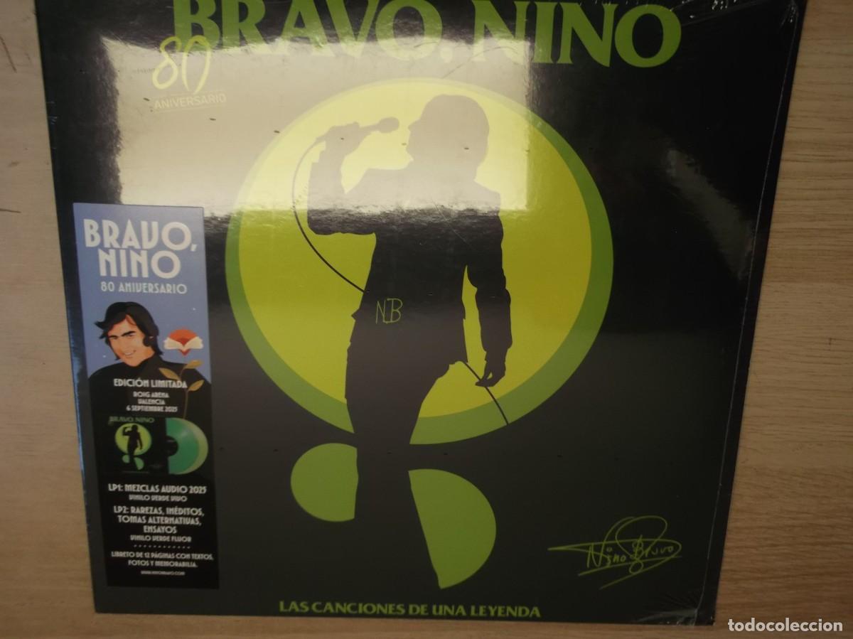 Discos de vinilo: BRAVO, NINO. CANCIONES DE UNA LEYENDA. 80 ANIVERSARIO -VINILOS COLOR VERDE 2 X LP PRECINTADO