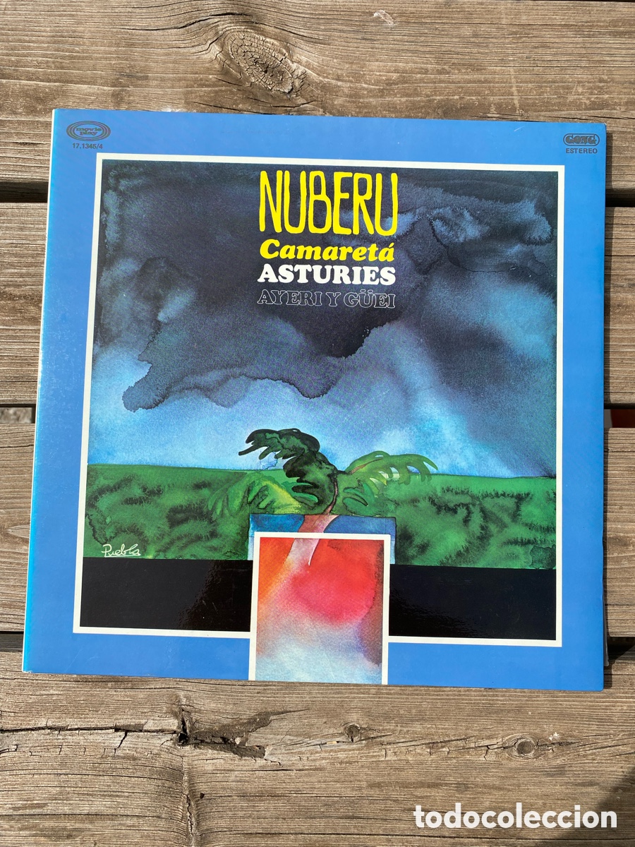 Discos de vinil: Disco LP NUBERU CAMARET&Aacute; ASTURIES AYERI Y G&Uuml;EI 1978
