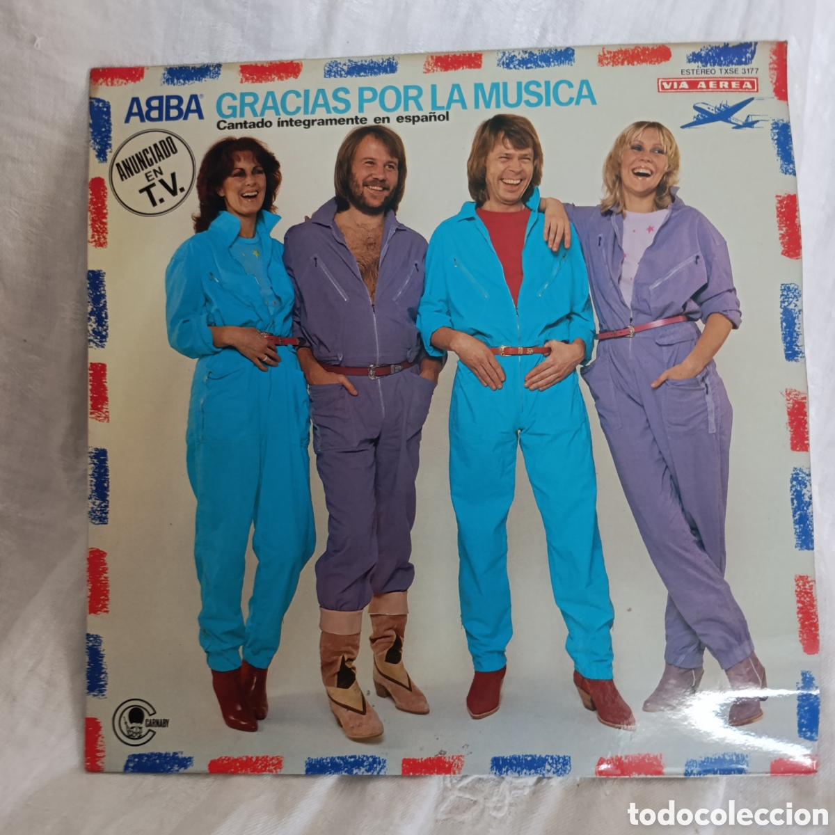 Discos de vinilo: ABBA &rdquo;Gracias por la m&uacute;sica&rdquo;, interpretado totalmente en espa&ntilde;ol.1974