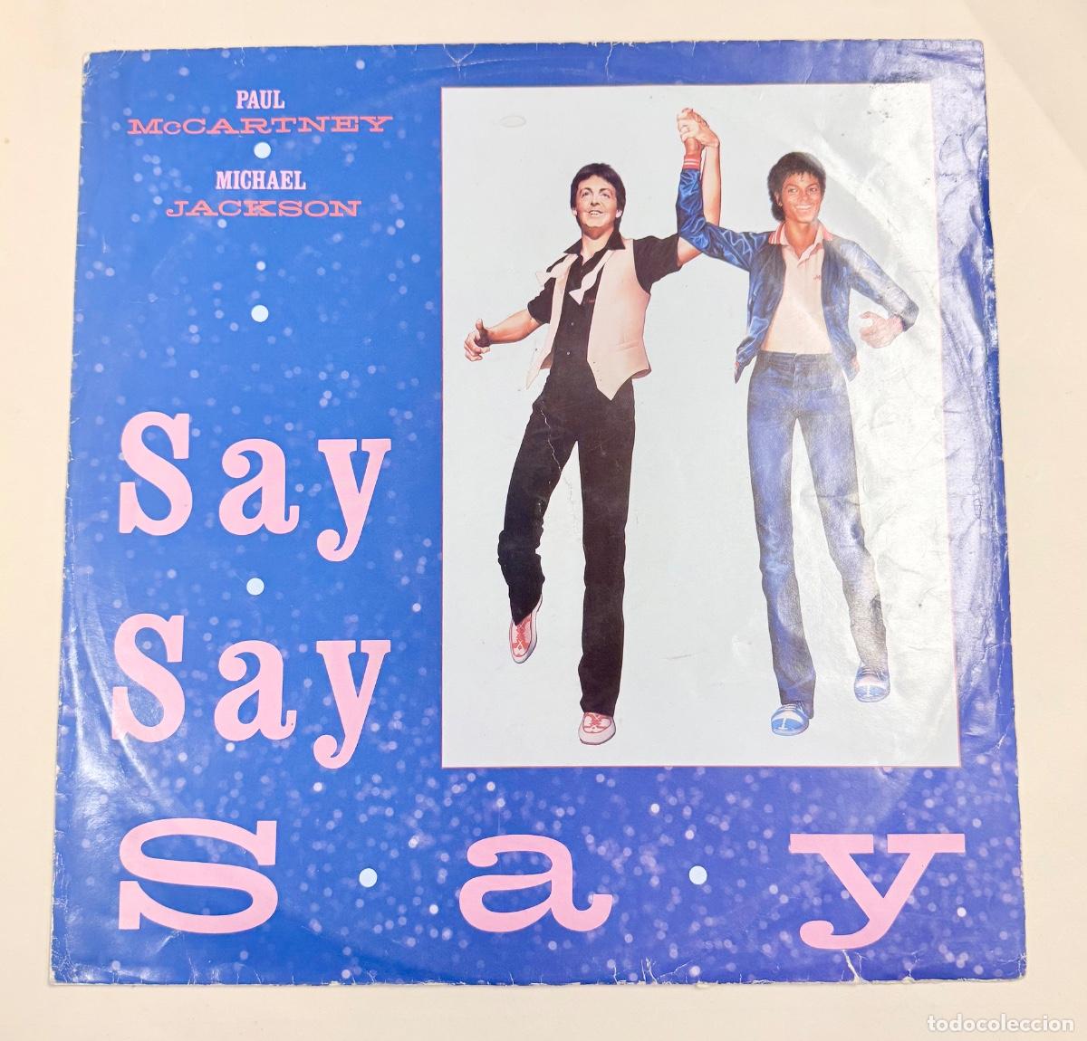 Discos de vinilo: Paul McCartney and Michael Jackson - Say say say