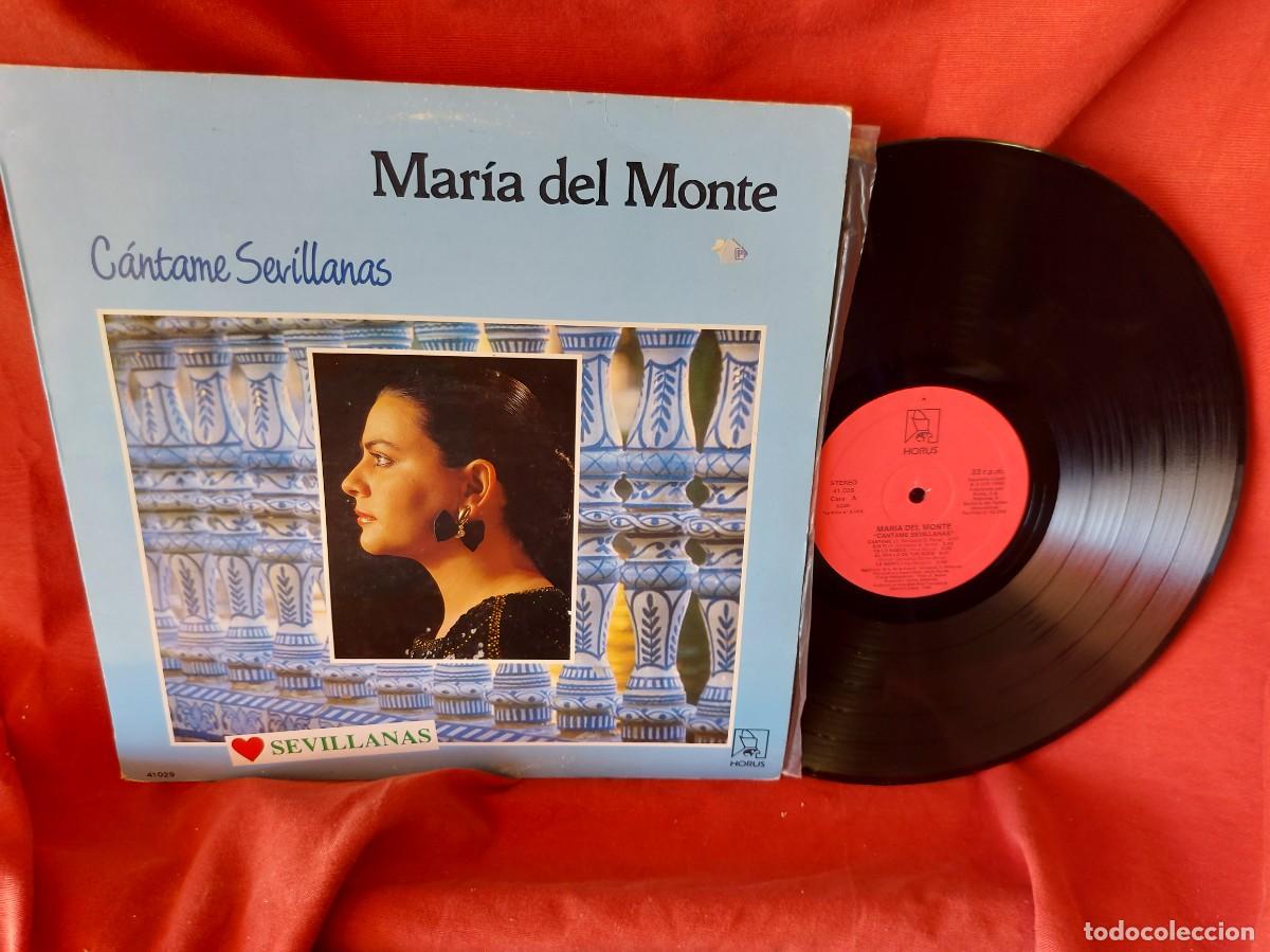 Discos de vinilo: LP MAR&Igrave;A DEL MONTES ,C&Agrave;NTAMA SEVILLANAS 1988 ( PEDIDOS M&Iacute;NIMOS 10 &euro; ) CAJA N.&ordm; 4 - LP