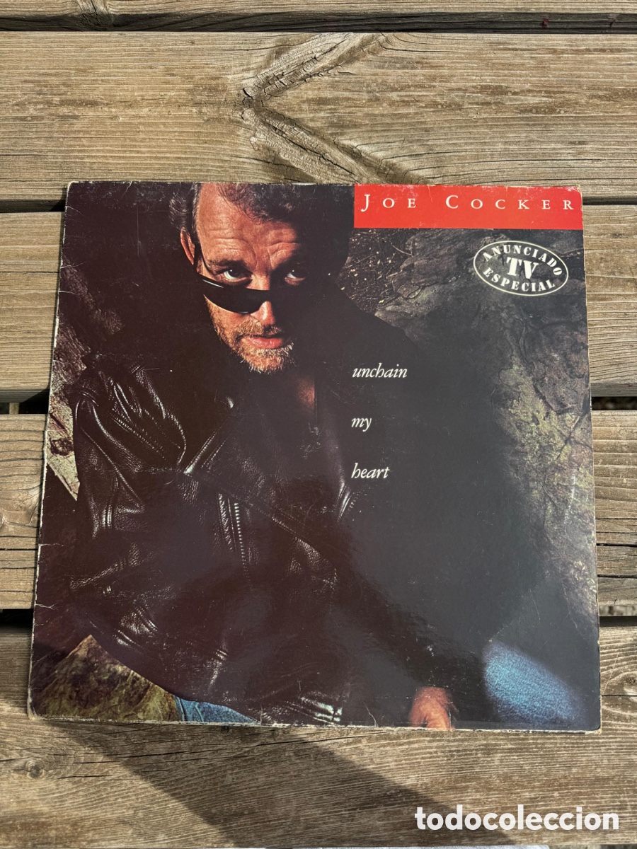 Discos de vinilo: LP JOE COCKER, UNCHAIR MY HEART 1987