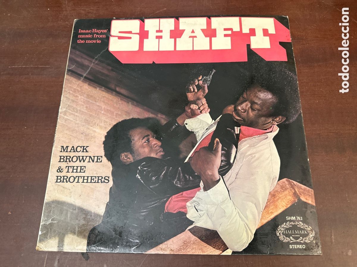 Discos de vinilo: SHAFT ISAAC HAYES MACK BROWNE & THE BROTHERS LP. ENGLAND