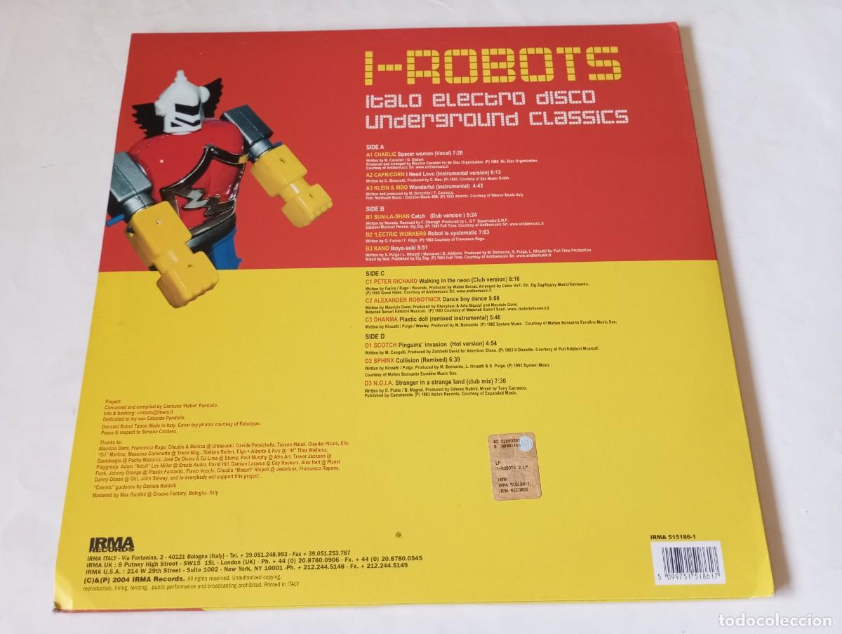 Discos de vinilo: I-Robots &ndash; Italo Electro Disco Underground Classics - 2LP - 2004 - Foto 2