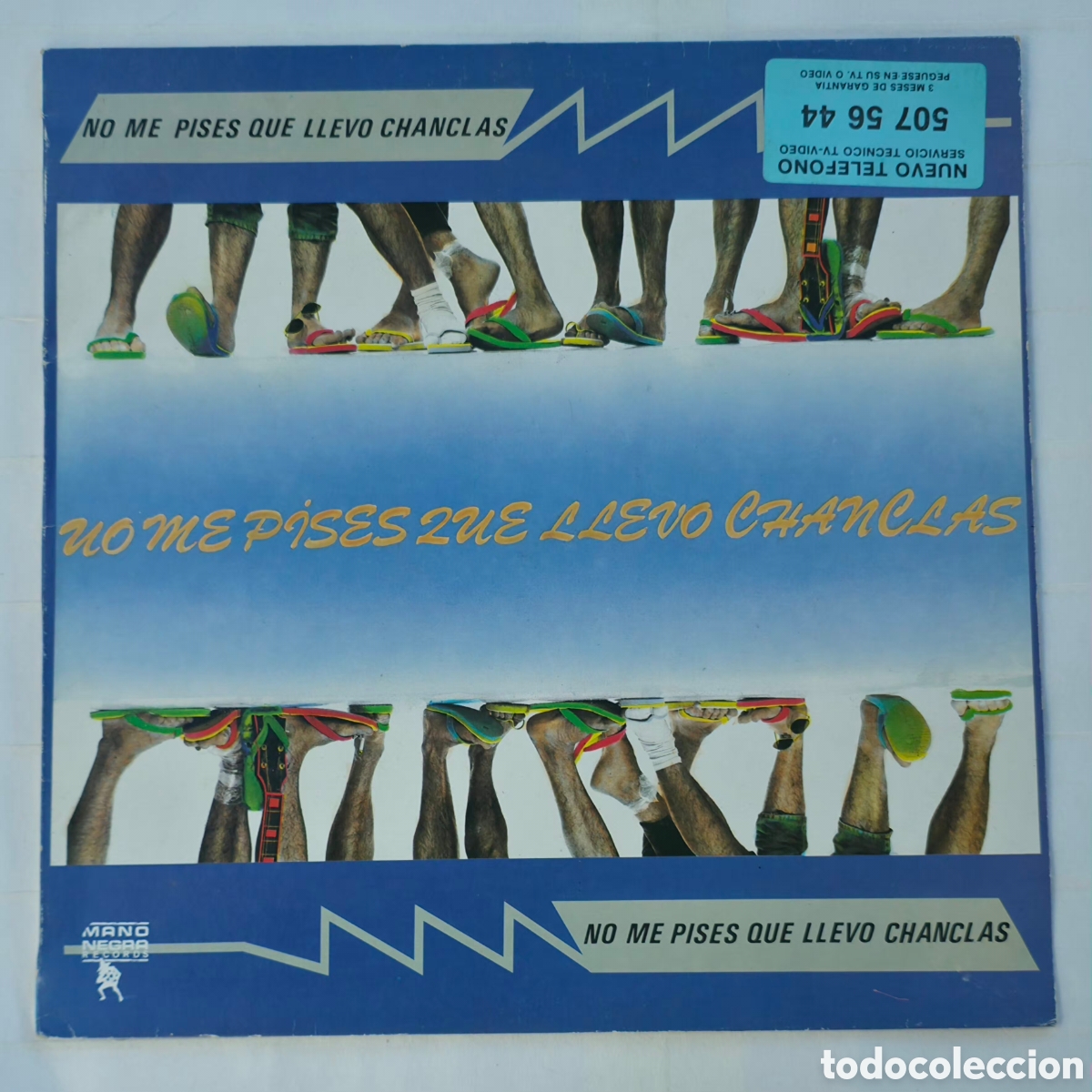 Discos de vinilo: Vinilo ​LP No Me Pises Que Llevo Chanclas - Agropop (1989) Original Mano Negra Records - Primera