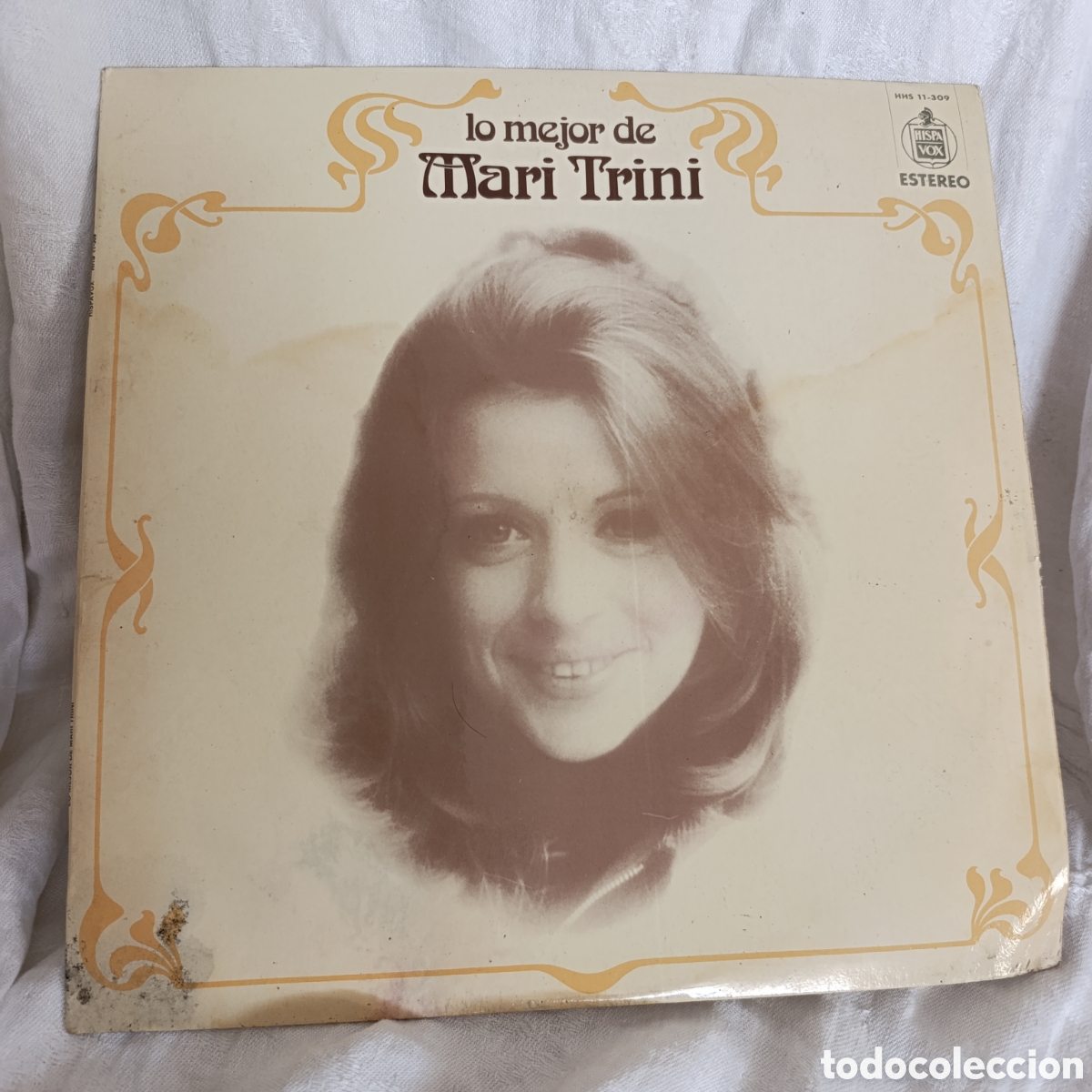 Discos de vinilo: &rdquo;Lo mejor de Mari Trini&rdquo;, lanzado en 1976 bajo el sello Hispavox.