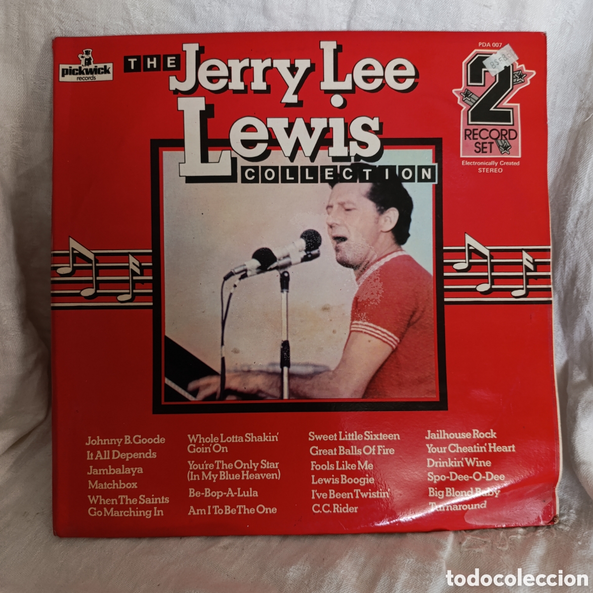 Discos de vinilo: set de 2 LP de vinilo titulado &rdquo;The Jerry Lee Lewis Collection&rdquo; edici&oacute;n Reino Unido,1974