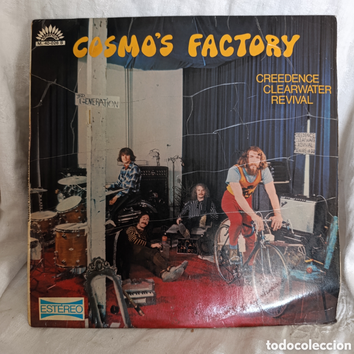 Discos de vinilo: &rdquo;Cosmo's Factory&rdquo; de Creedence Clearwater Revival, lanzado en 1970 ,1 edici&oacute;n.