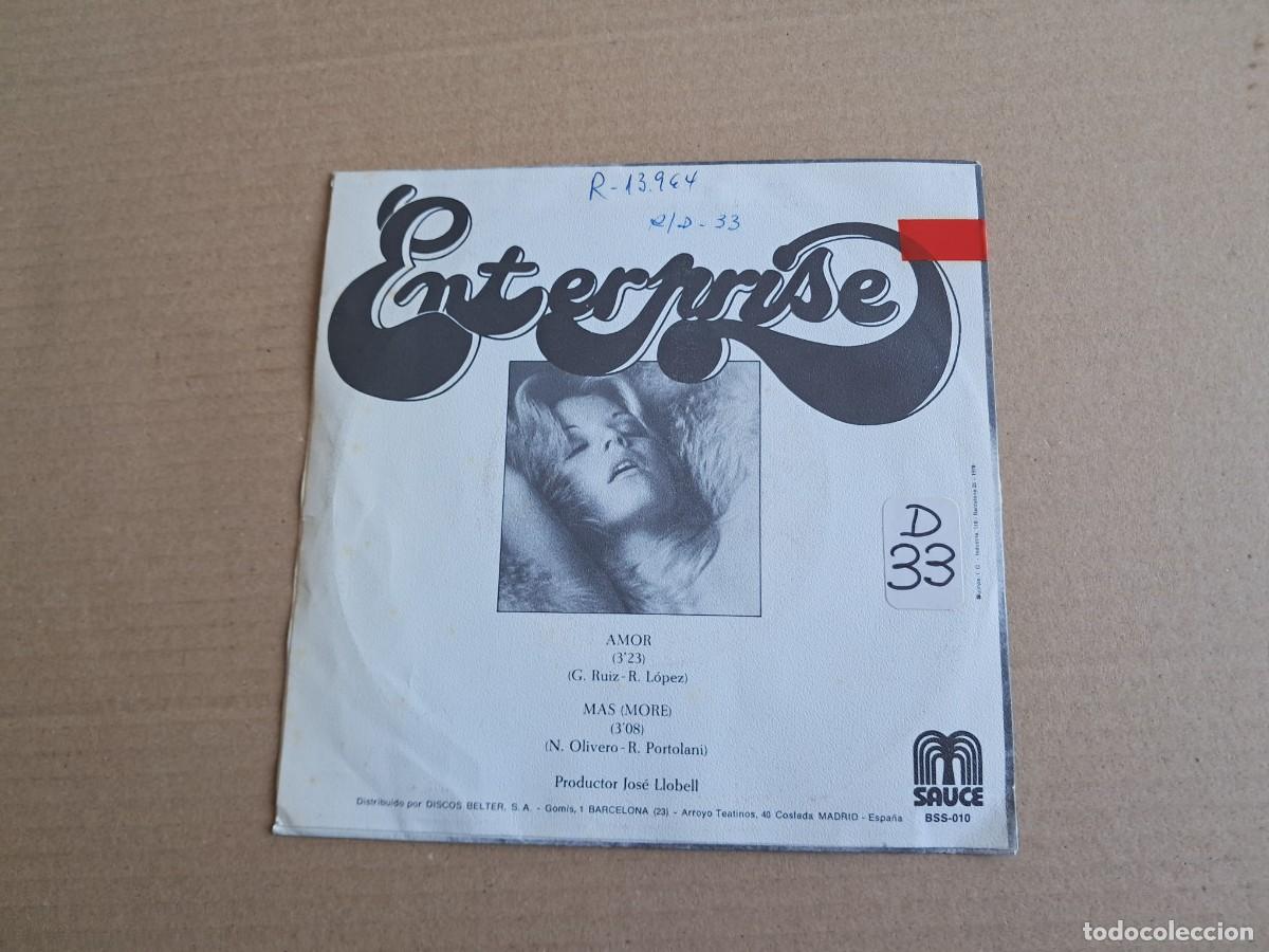Discos de vinilo: ENTERPRISE - AMOR SINGLE 1978 - Foto 3