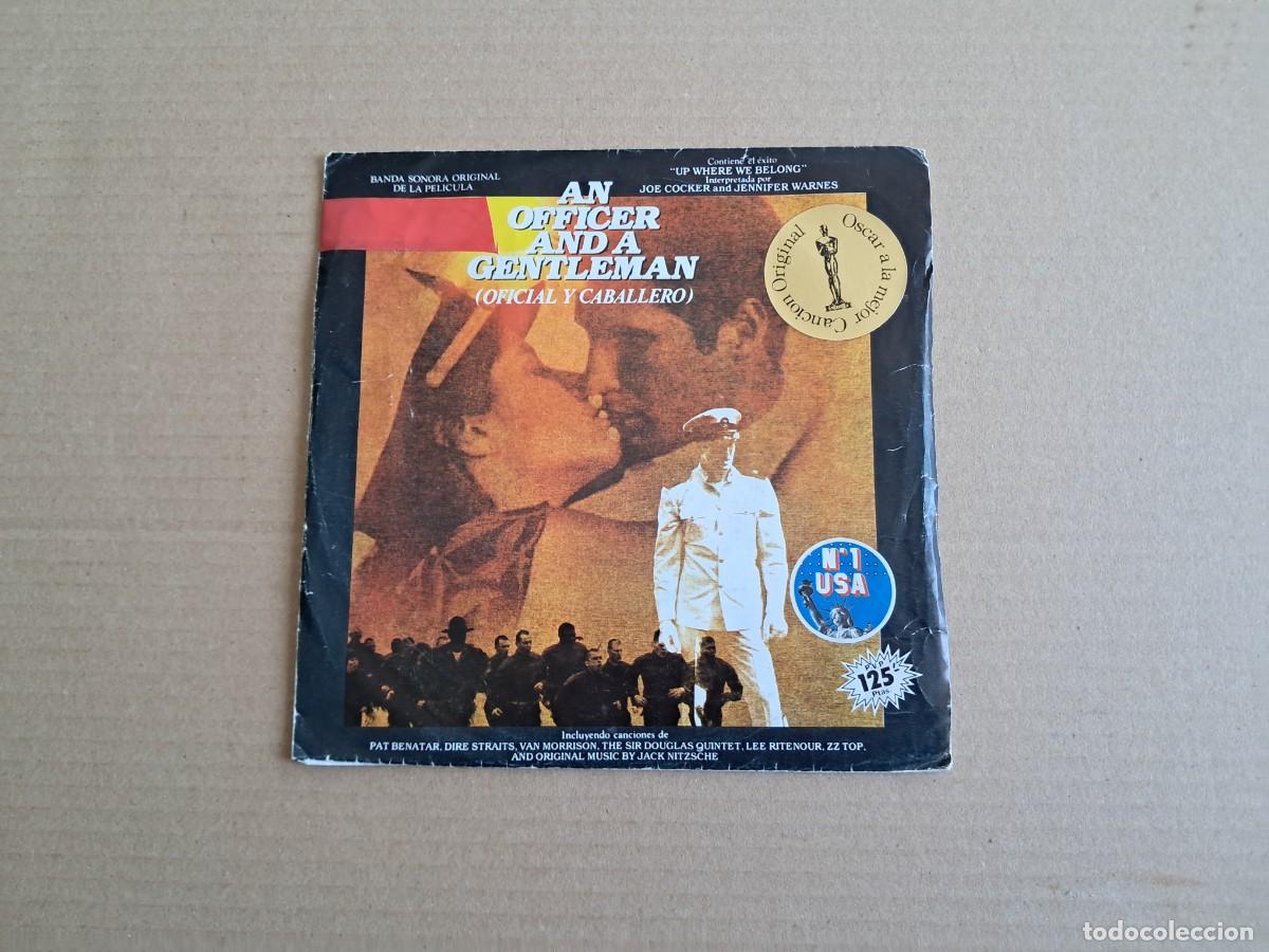 Discos de vinilo: BANDA SONORA - AN OFFICER AND A GENTLEMAN ( OFICIAL Y CABALLERO ) SINGLE 1982 EDICION ESPA&Ntilde;OLA