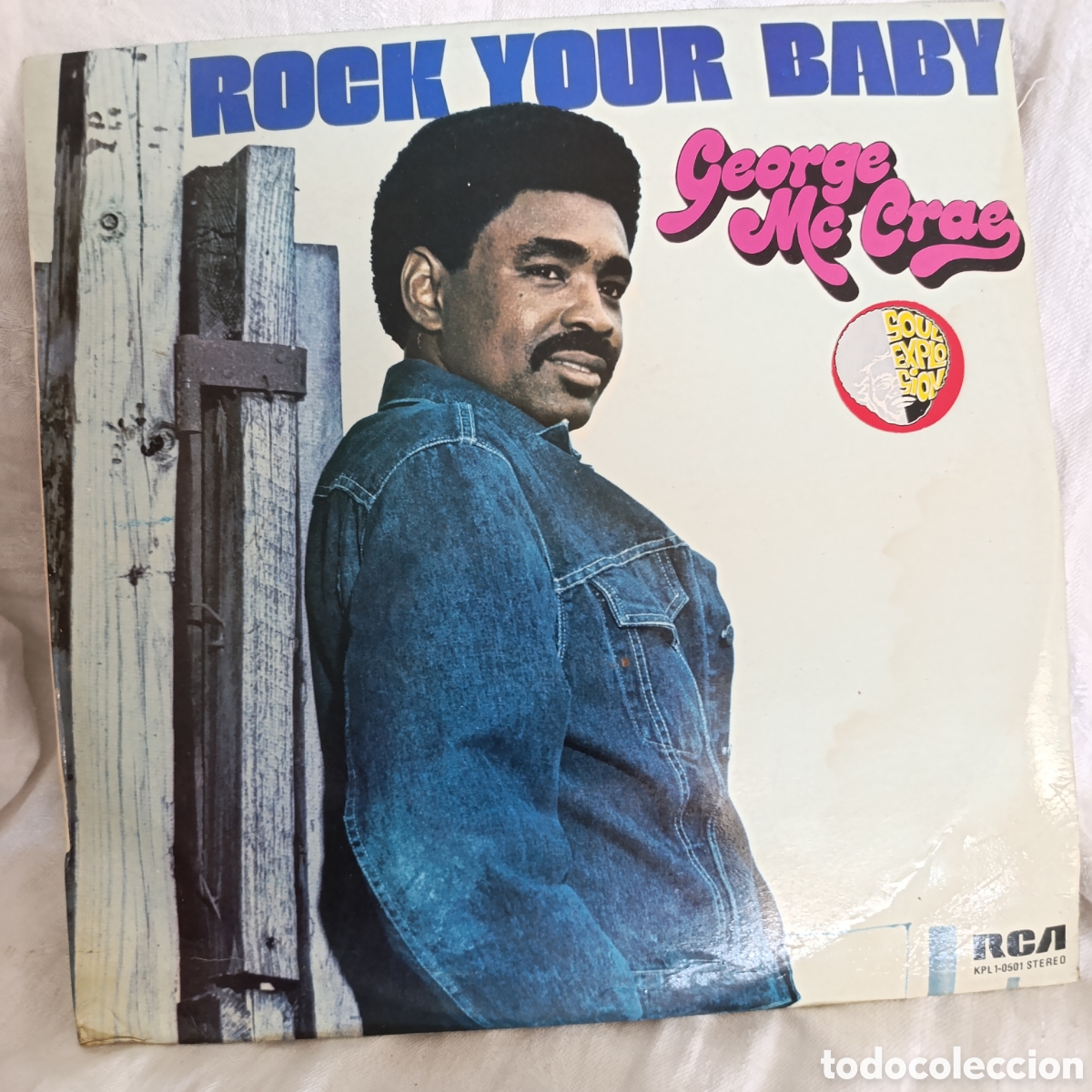Discos de vinilo: Soul,R&B,Album de estudio debut de George McCrae, titulado &rdquo;Rock Your Baby&rdquo;,1974