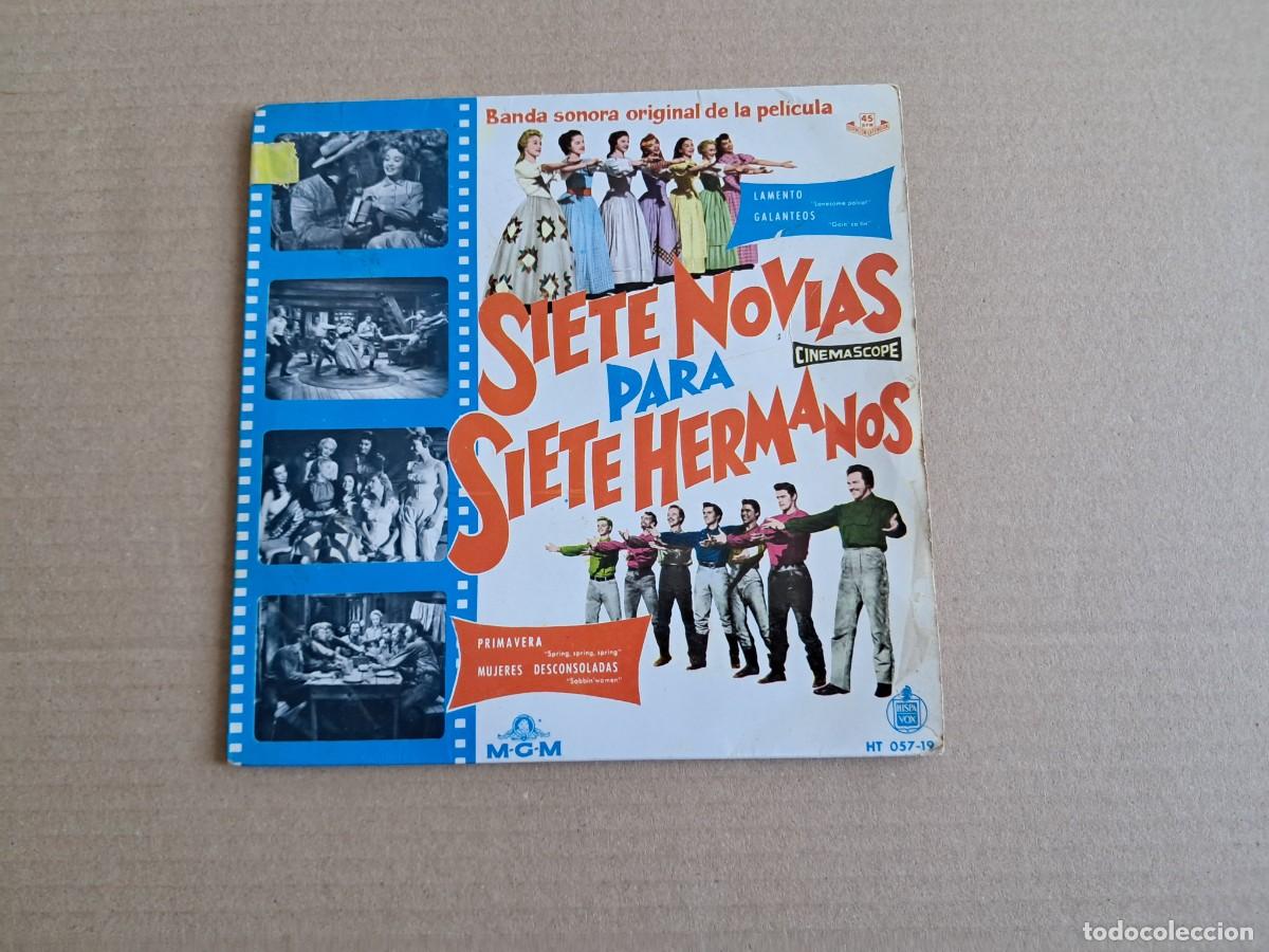 Discos de vinilo: BANDA SONORA - SIETE NOVIAS PARA SIETE HERMANOS EP 4 TEMAS 1960 EDICION ESPA&Ntilde;OLA