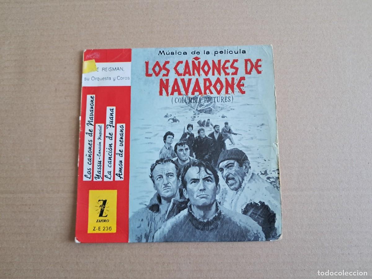 Discos de vinilo: BANDA SONORA - LOS CA&Ntilde;ONES DE NAVARONE EP 4 TEMAS 1961 EDICION ESPA&Ntilde;OLA