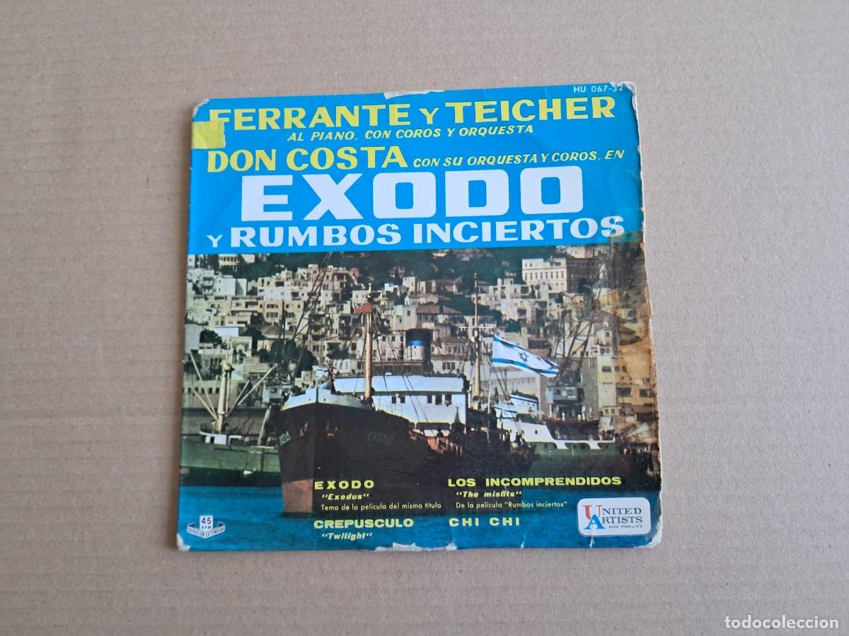 Discos de vinilo: BANDA SONORA - EXODO EP 4 TEMAS 1961 EDICION ESPA&Ntilde;OLA