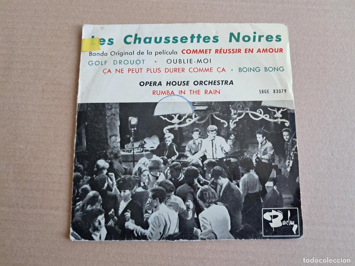 Discos de vinilo: LES CHAUSSETTES NOIRES - COMMET REUSSIR EN AMOUR EP 5 TEMAS 1962 EDICION ESPA&Ntilde;OLA