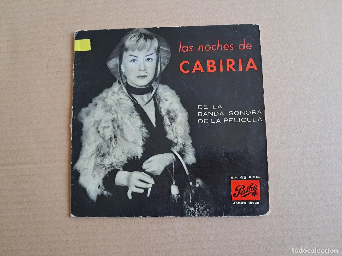 Discos de vinilo: BANDA SONORA - LAS NOCHES DE CABIRIA EP 4 TEMAS 1958 EDICION ESPA&Ntilde;OLA