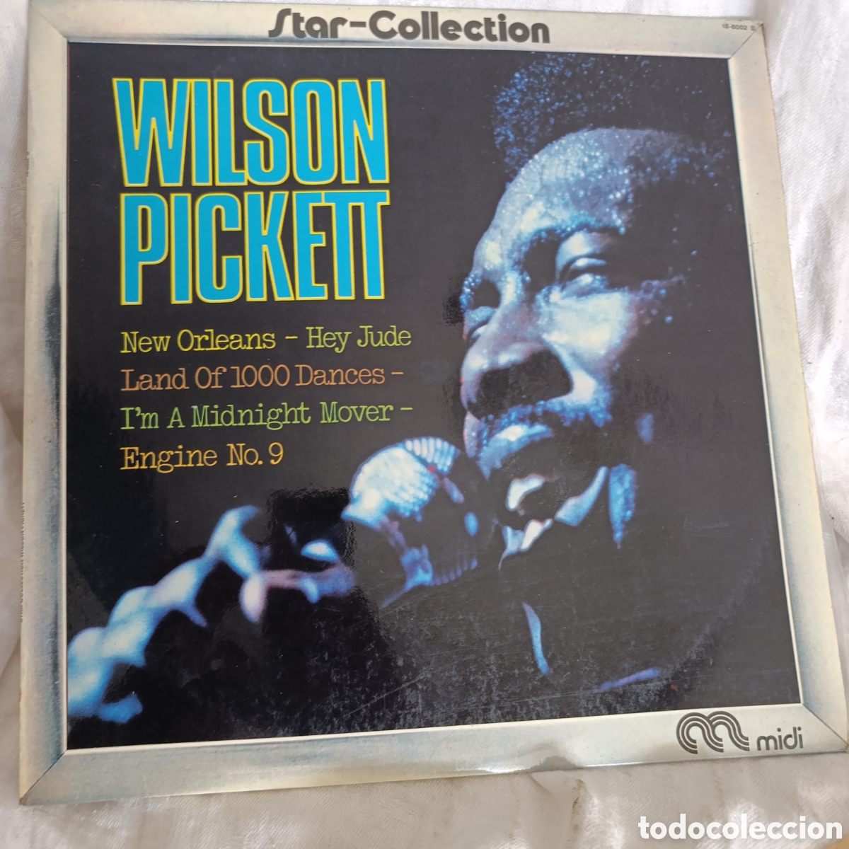 Discos de vinilo: Funk/soul,vinilo &rdquo;Star-Collection&rdquo; de Wilson Pickett, lanzado por el sello Midi en los a&ntilde;os 70