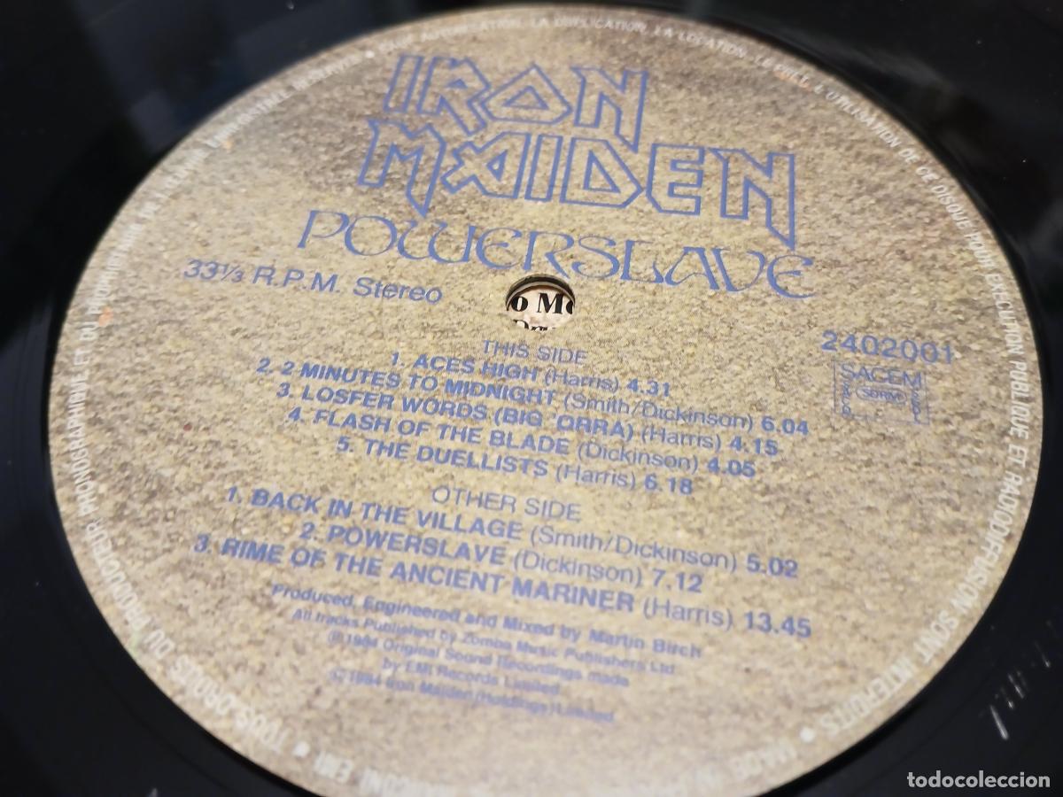 Discos de vinilo: Iron Maiden &ndash; Powerslave- (1984) LP disco vinilo - Foto 3