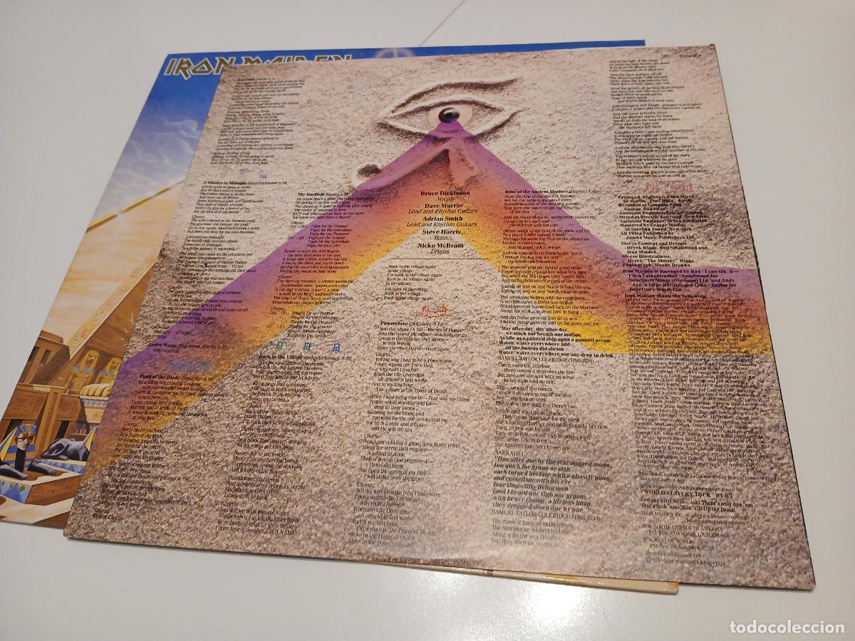 Discos de vinilo: Iron Maiden &ndash; Powerslave- (1984) LP disco vinilo - Foto 6