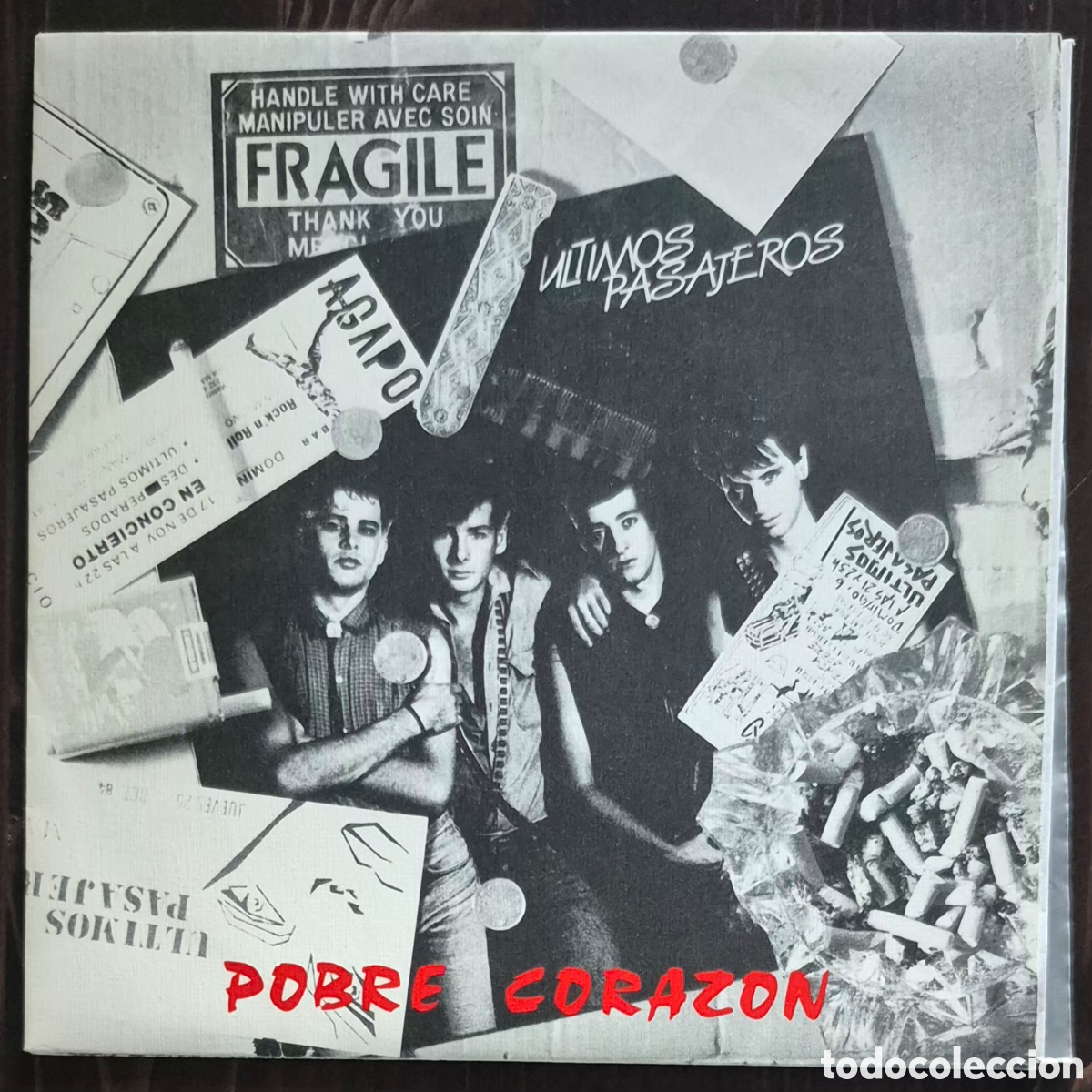 Discos de vinilo: SINGLE - &Uacute;LTIMOS PASAJEROS - POBRE CORAZ&Oacute;N - 1988 ESPA&Ntilde;A (PROMO)