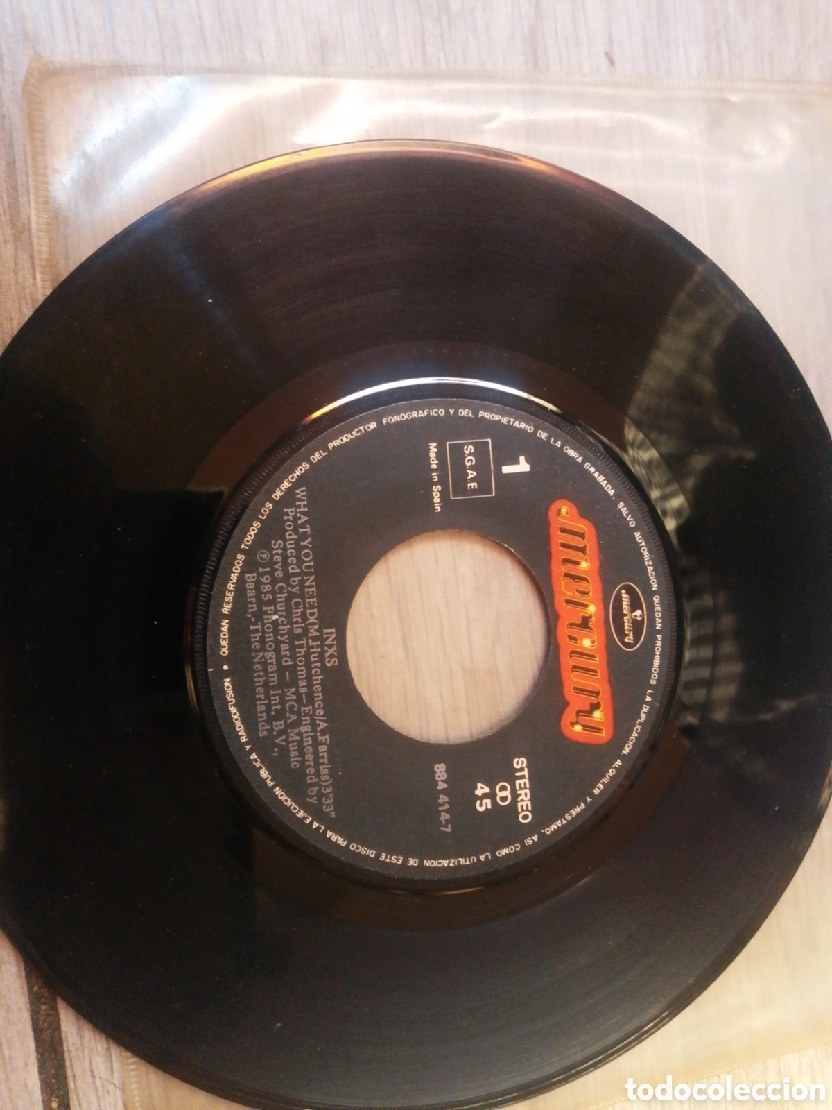 Discos de vinilo: INXS - WHAT YOU NEED - SINGLE - SPAIN - MERCURY - CC - - Foto 2