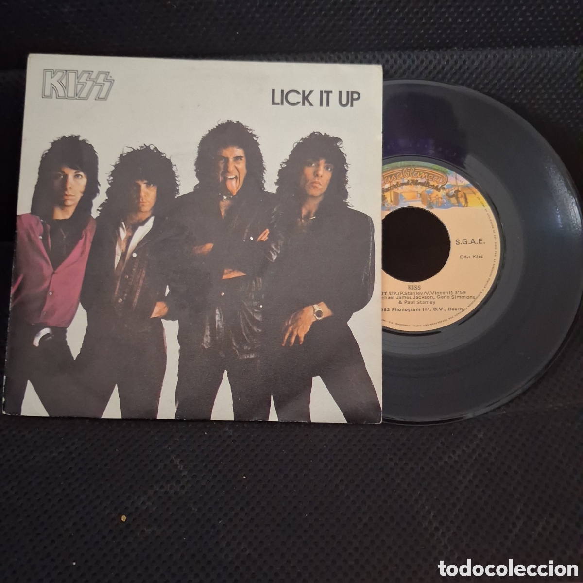 Discos de vinilo: Kiss &ndash; Lick It Up 7&rdquo;, 45 RPM, Single