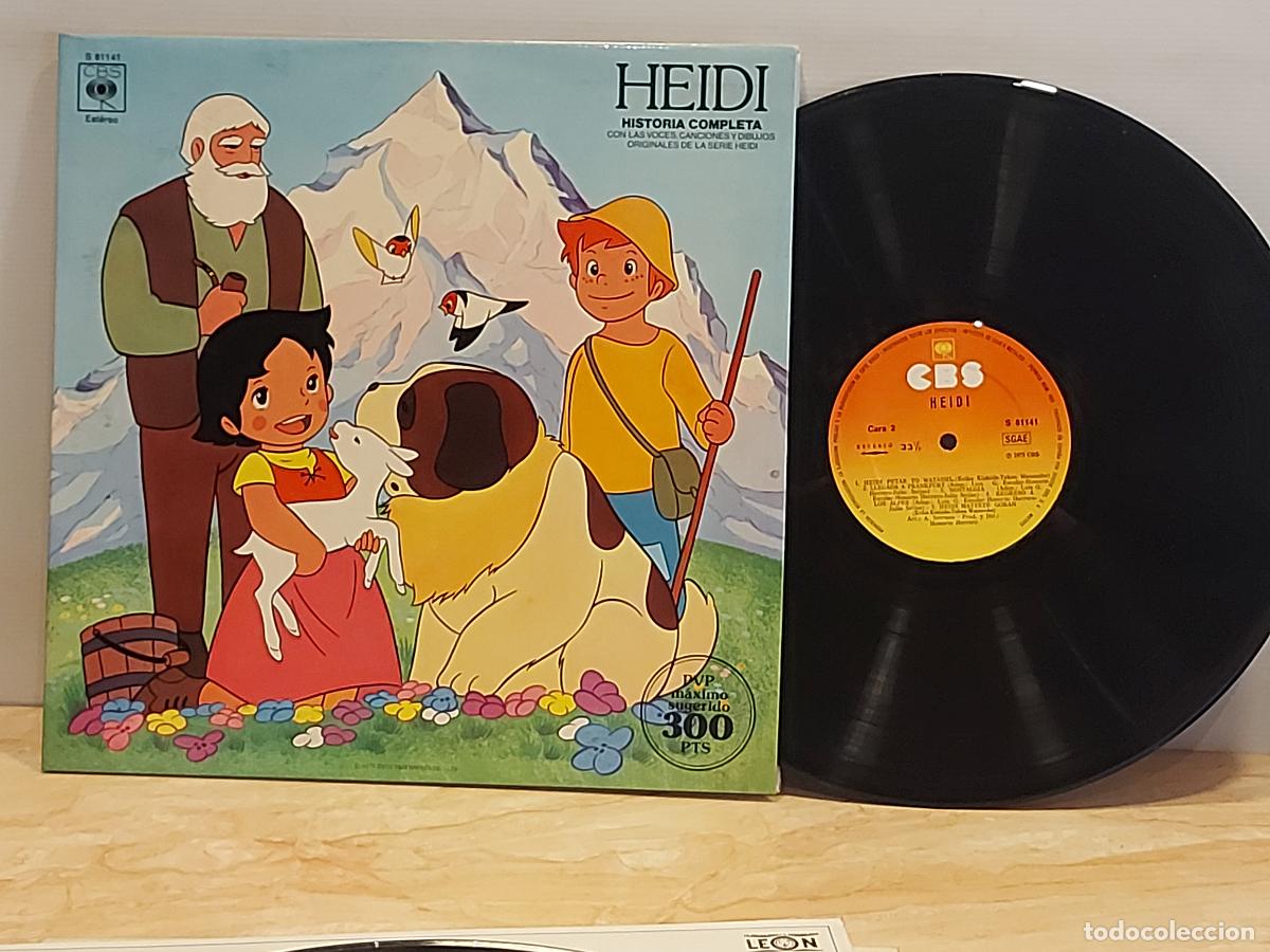 Discos de vinilo: HEIDI | HISTORIA COMPLETA VOCES CANCIONES Y DIBUJOS ORIGINALES | LP GATEFOLD-CBS 1975 | MBC. ***