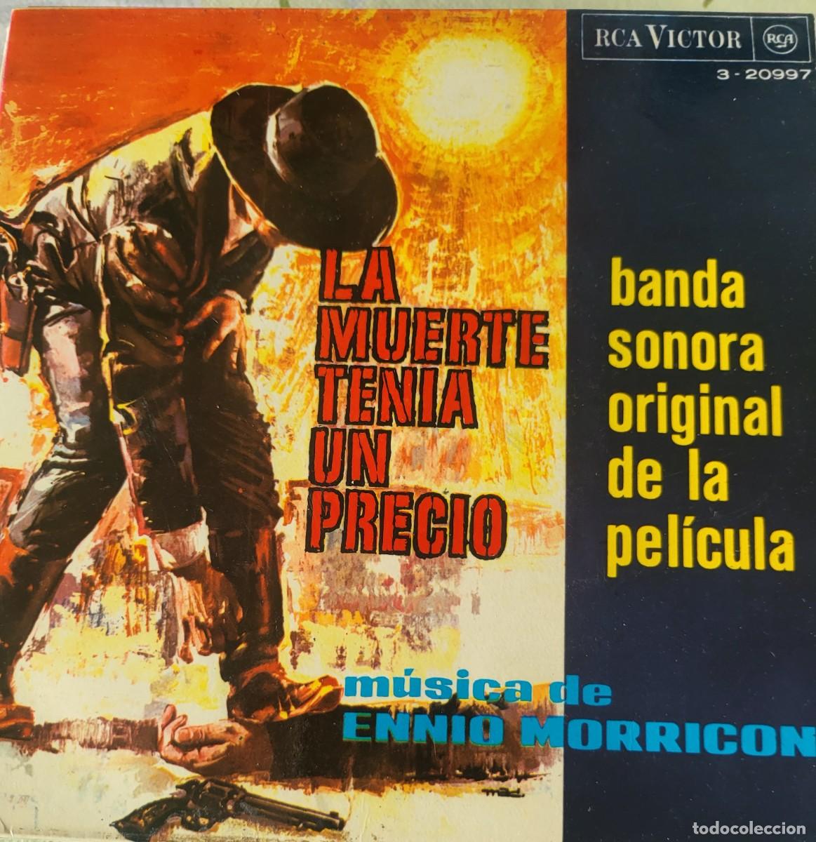 Discos de vinilo: Ennio Morricone Ep sello RCA Victor editado en Espa&ntilde;a a&ntilde;o 1966 del film La muerte tenia un precio...
