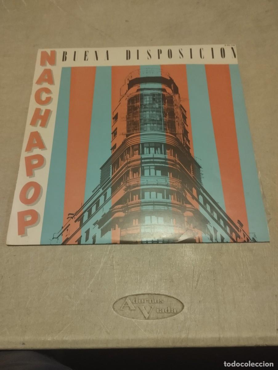 Discos de vinilo: NACHA POP LP BUENA DISPOSICI&Oacute;N ESP.1982 INSERT LETRAS - Foto 1
