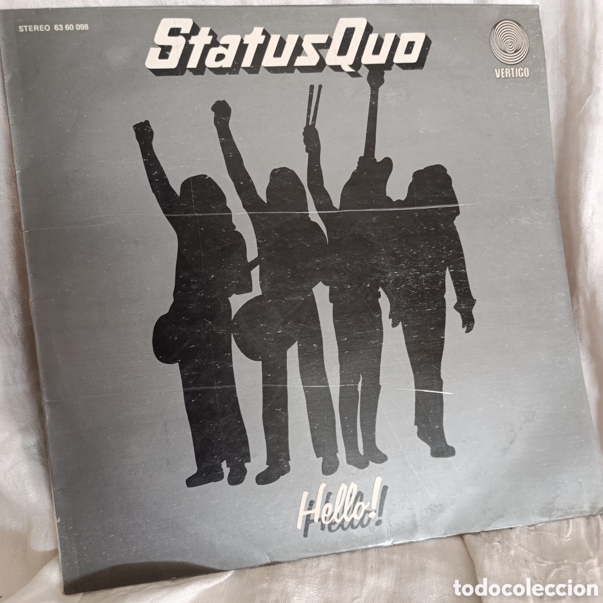 Discos de vinilo: Status Quo.disco de vinilo LP del &aacute;lbum Hello!,primera edici&oacute;n original 1973