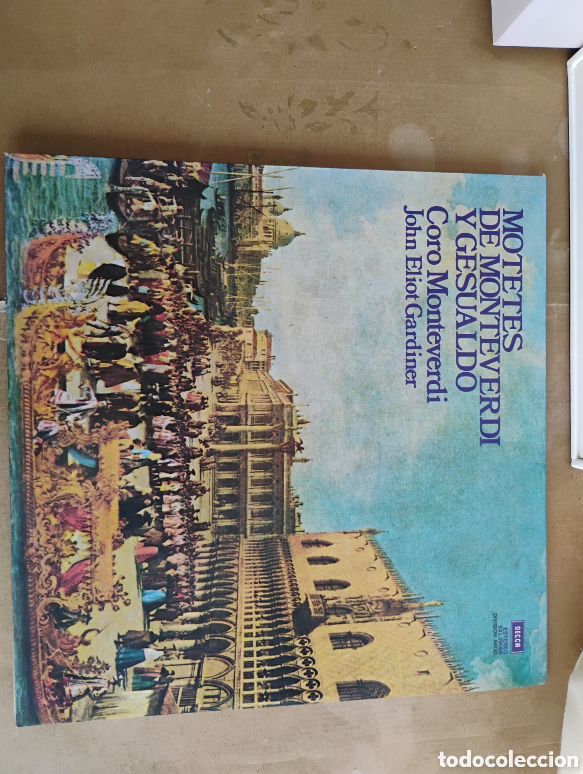 Discos de vinilo: Monteverdi, Gesualdo: Motetes. Coro Monteverdi, John Elliot Gardiner. Decca