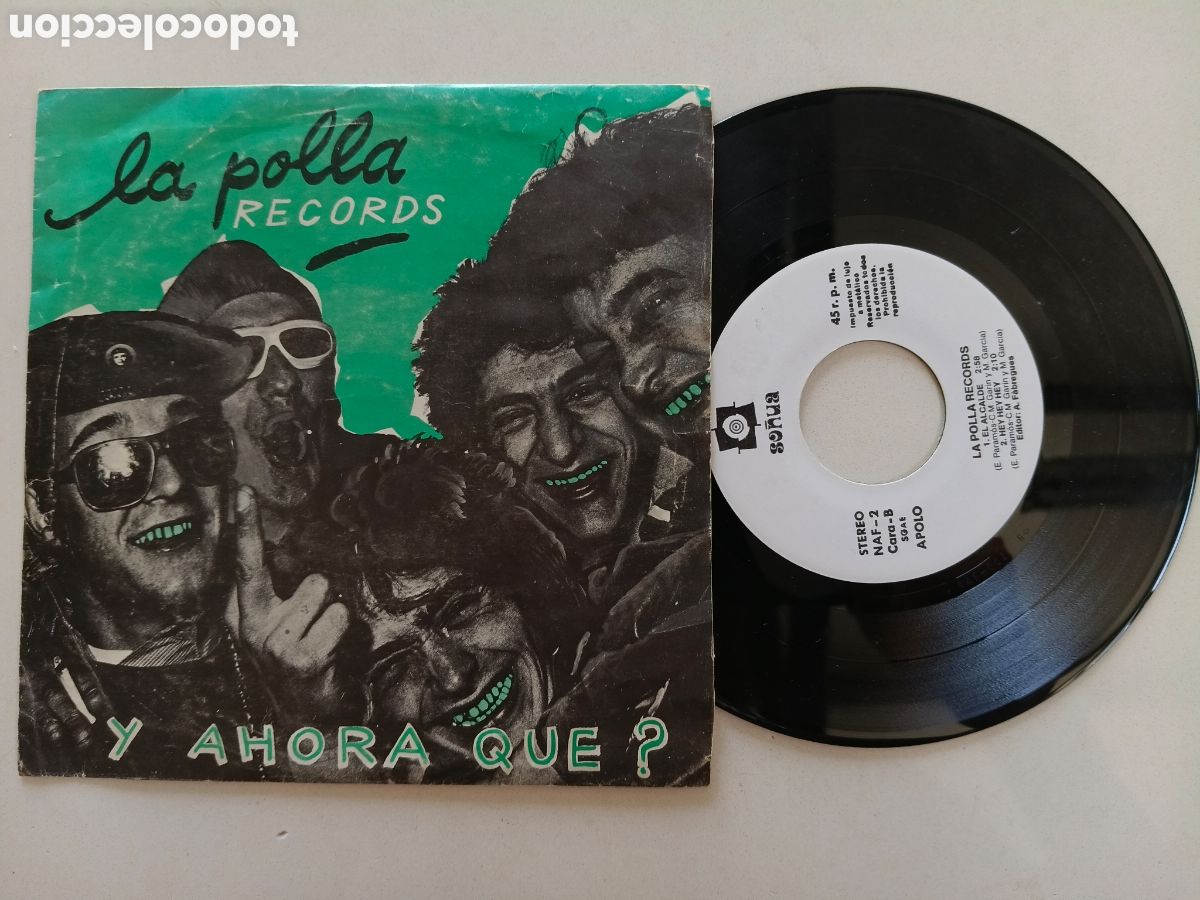 Discos de vinilo: LA POLLA RECORDS - Y Ahora Que? - EP ORIGINAL SO&Ntilde;UA 1982 // SPANISH PUNK VASCO KBD