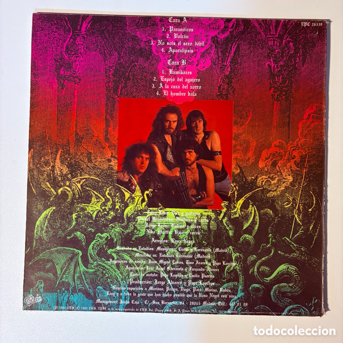 Discos de vinilo: lp Rosa Negra de 1984 - Foto 2