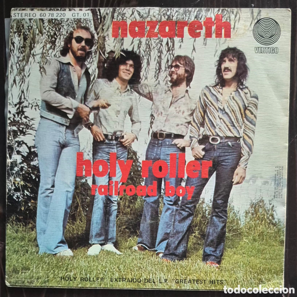 Discos de vinilo: SINGLE - NAZARETH - HOLY ROLLER - 1975 ESPA&Ntilde;A - Foto 2