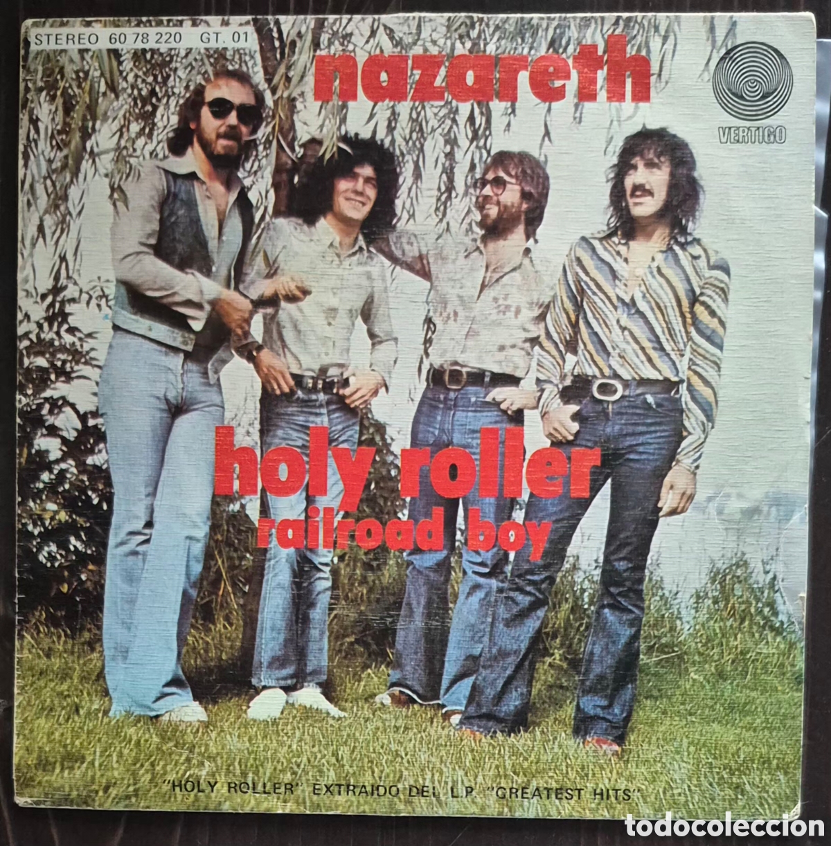 Discos de vinilo: SINGLE - NAZARETH - HOLY ROLLER - 1975 ESPA&Ntilde;A - Foto 1
