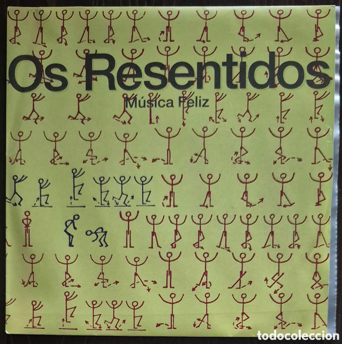 Discos de vinilo: SINGLE - OS RESENTIDOS - M&Uacute;SICA FELIZ - 1993 ESPA&Ntilde;A (PROMO)