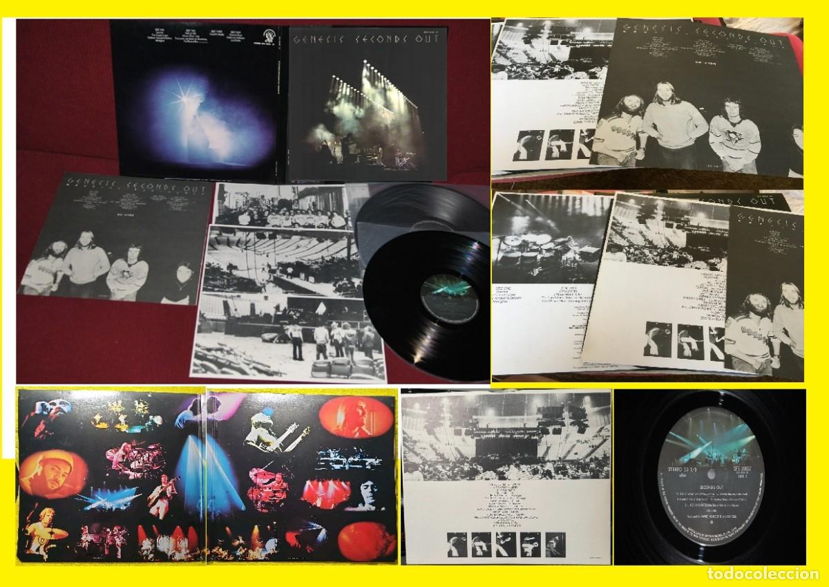 Discos de vinilo: GENESIS / seconds out 1977, 2LPs COMPLETA 1&ordf; EDIC. ORIG JAPAN + ENCARTES, LIBRETO, IMPECABLE