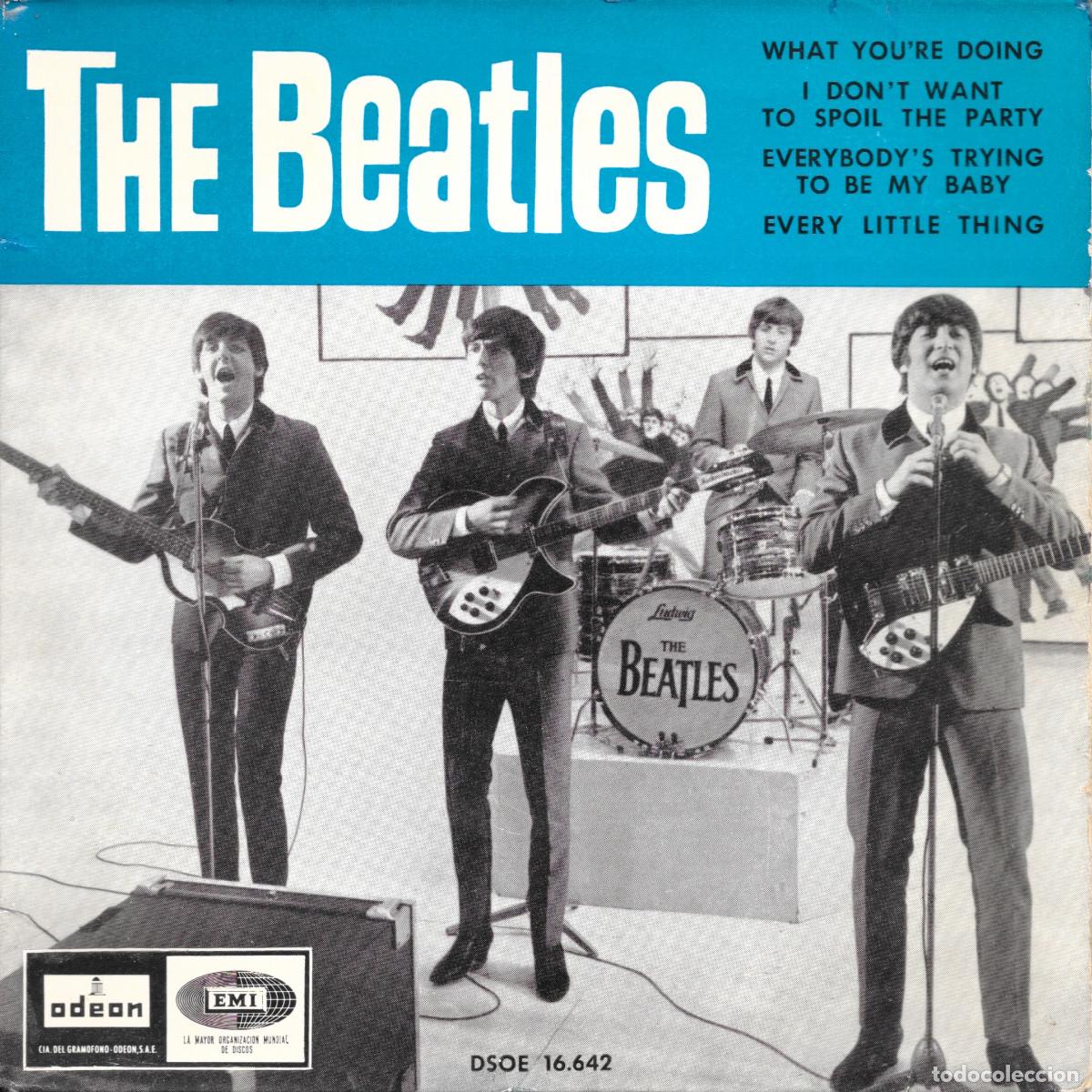 Discos de vinilo: EP Beatles - What you're doing + 3 (ver descripci&oacute;n) Es exactamente el de las fotos