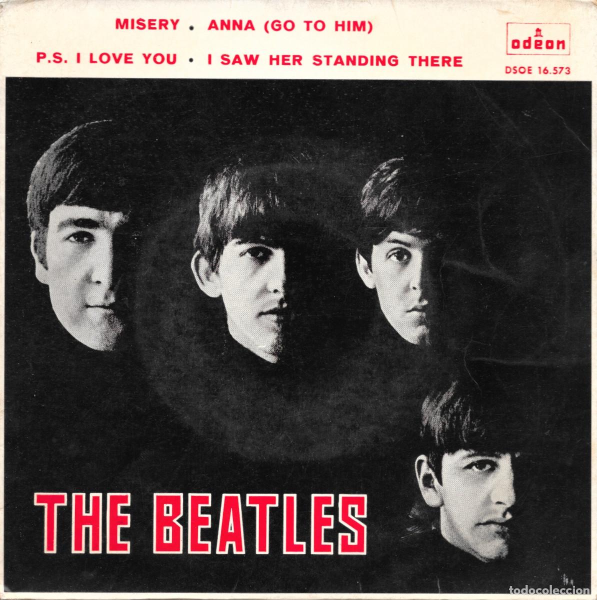 Discos de vinilo: Beatles. EP Misery / Anna ( go to him ) / PS I love you / I saw her standing there